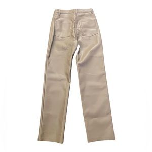 Aritzia Wilfred Melina Pant Vegan Leather Pant in Tan